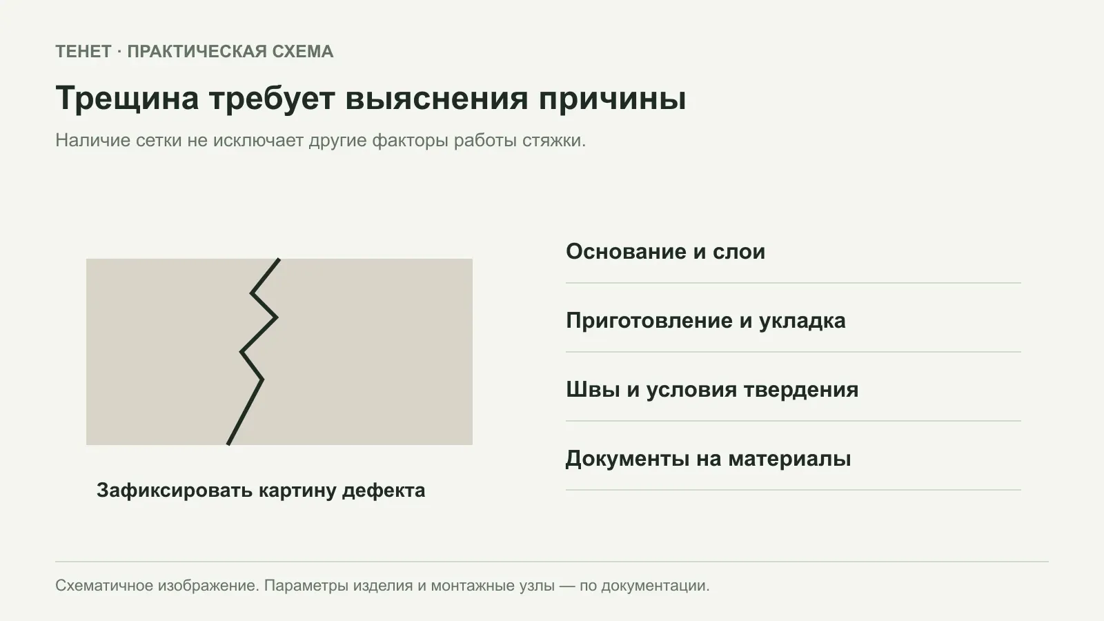 Трещины в стяжке: почему сетка не устраняет все причины