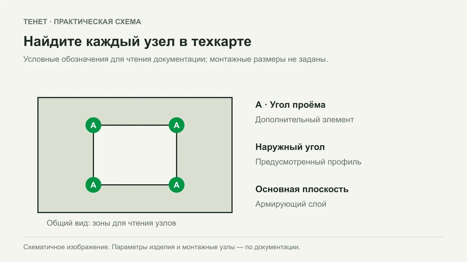 Армирование углов и проёмов под штукатуркой: как читать техкарту