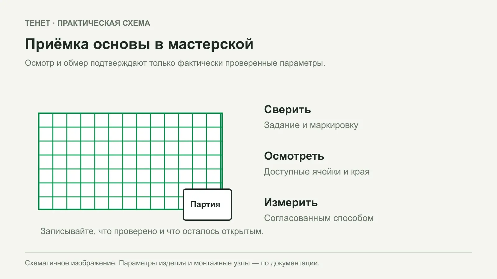 Как проверить сетчатую основу перед передачей в мастерскую